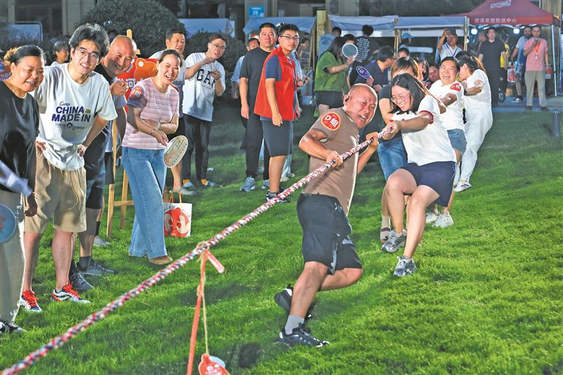 夏纳凉运动会丰富群众文体生活